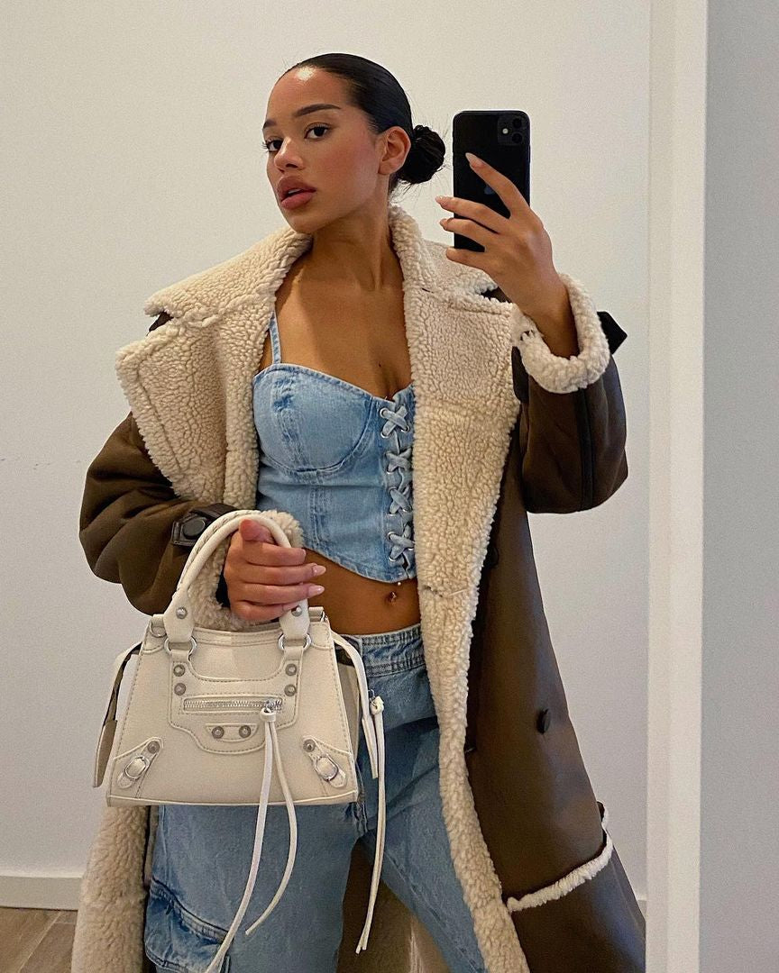 Femni Cambridge Crossbody Bag - Off white