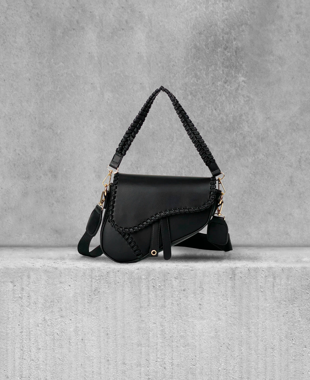 Femni Milano Saddle Bag - Black
