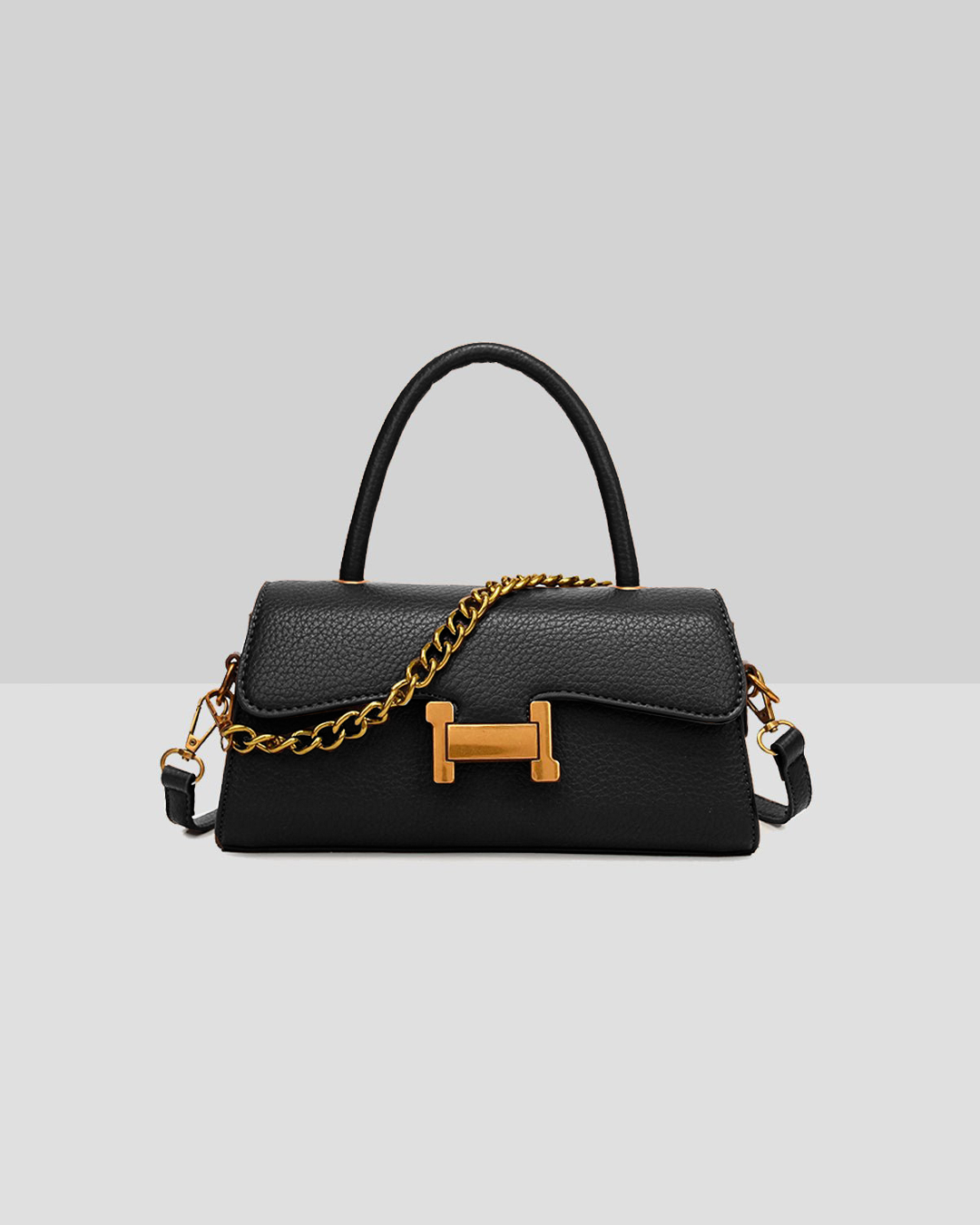 Femni Top Handle Crossbody Bag - Black