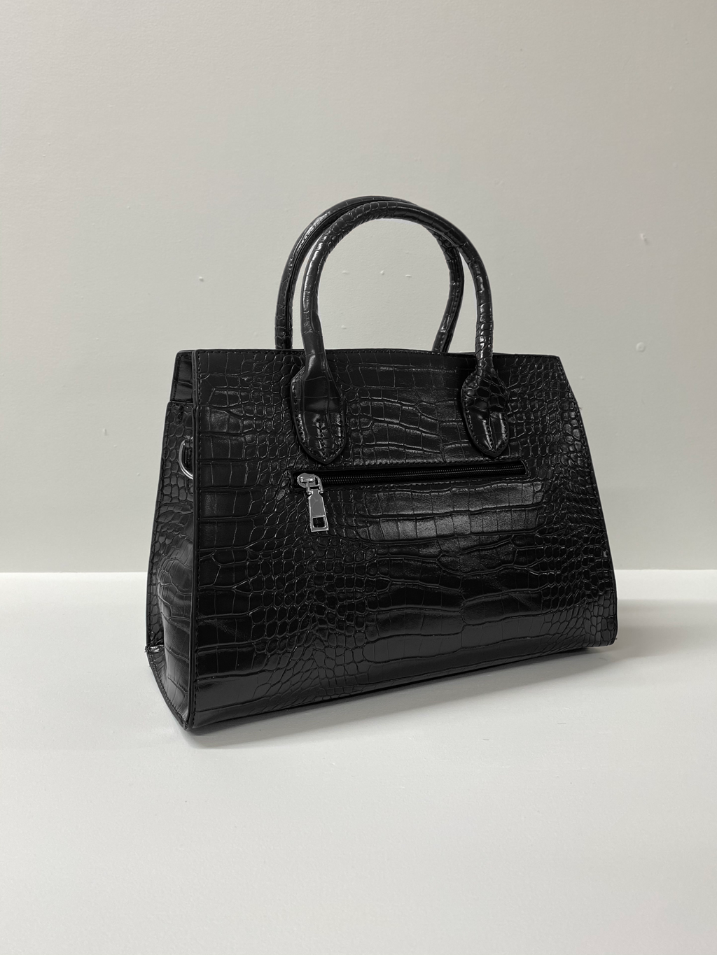 Femni Croc Handbag - Black