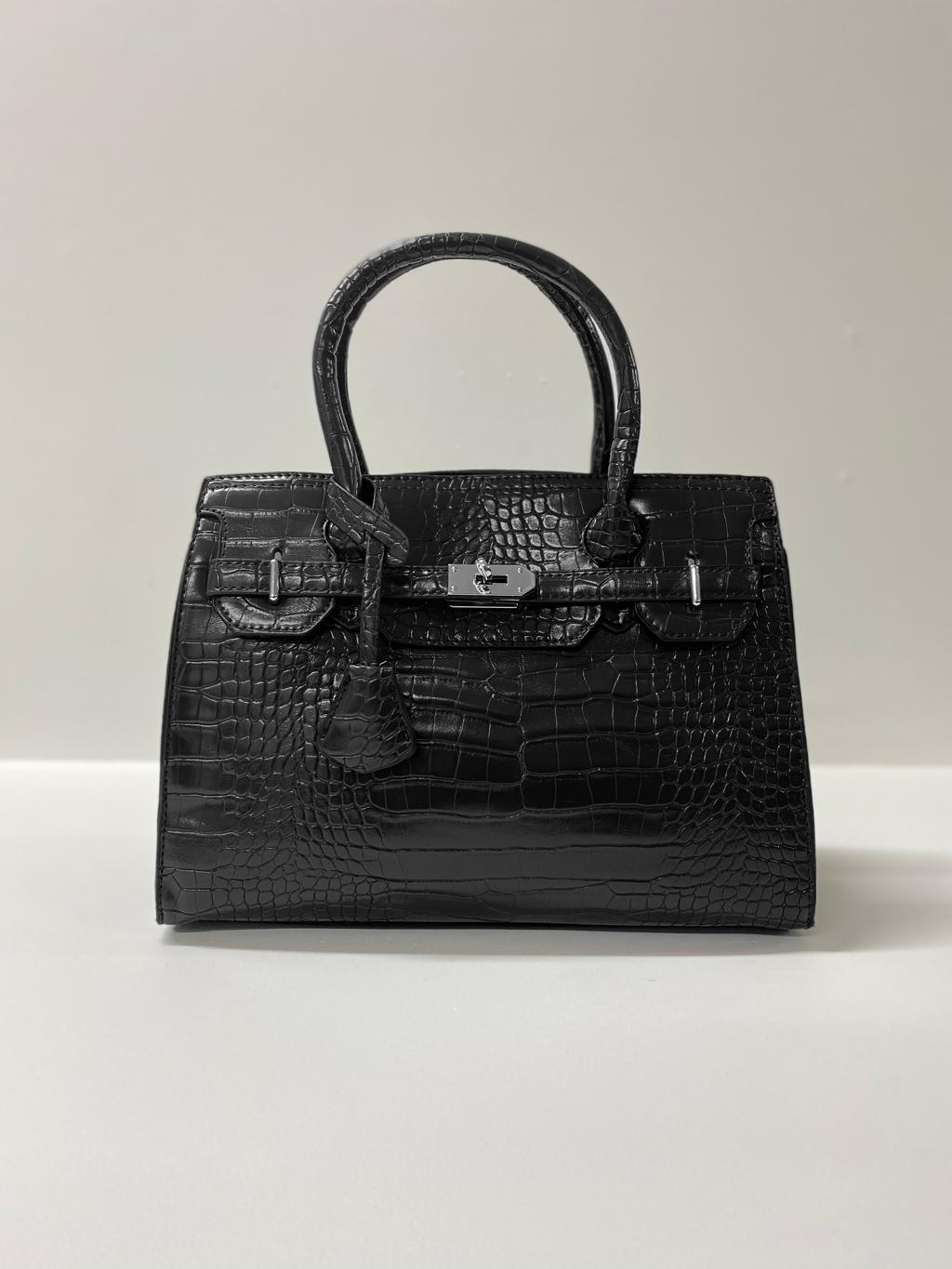Femni Croc Handbag - Black