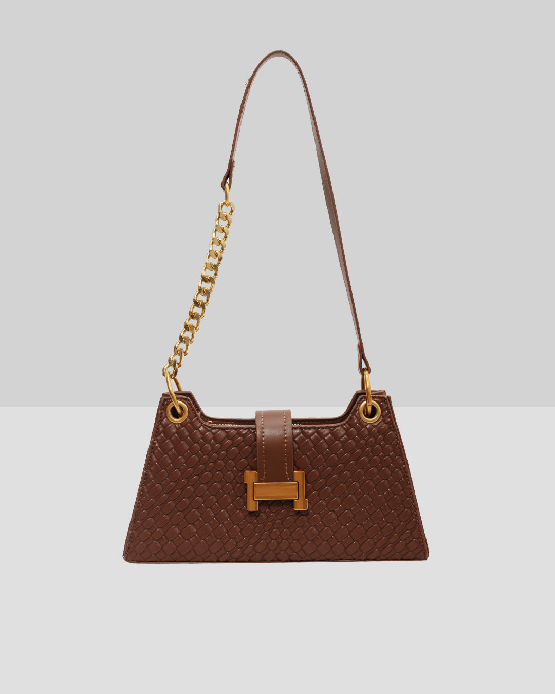 Femni Oxford Crossbody Bag - Coffee