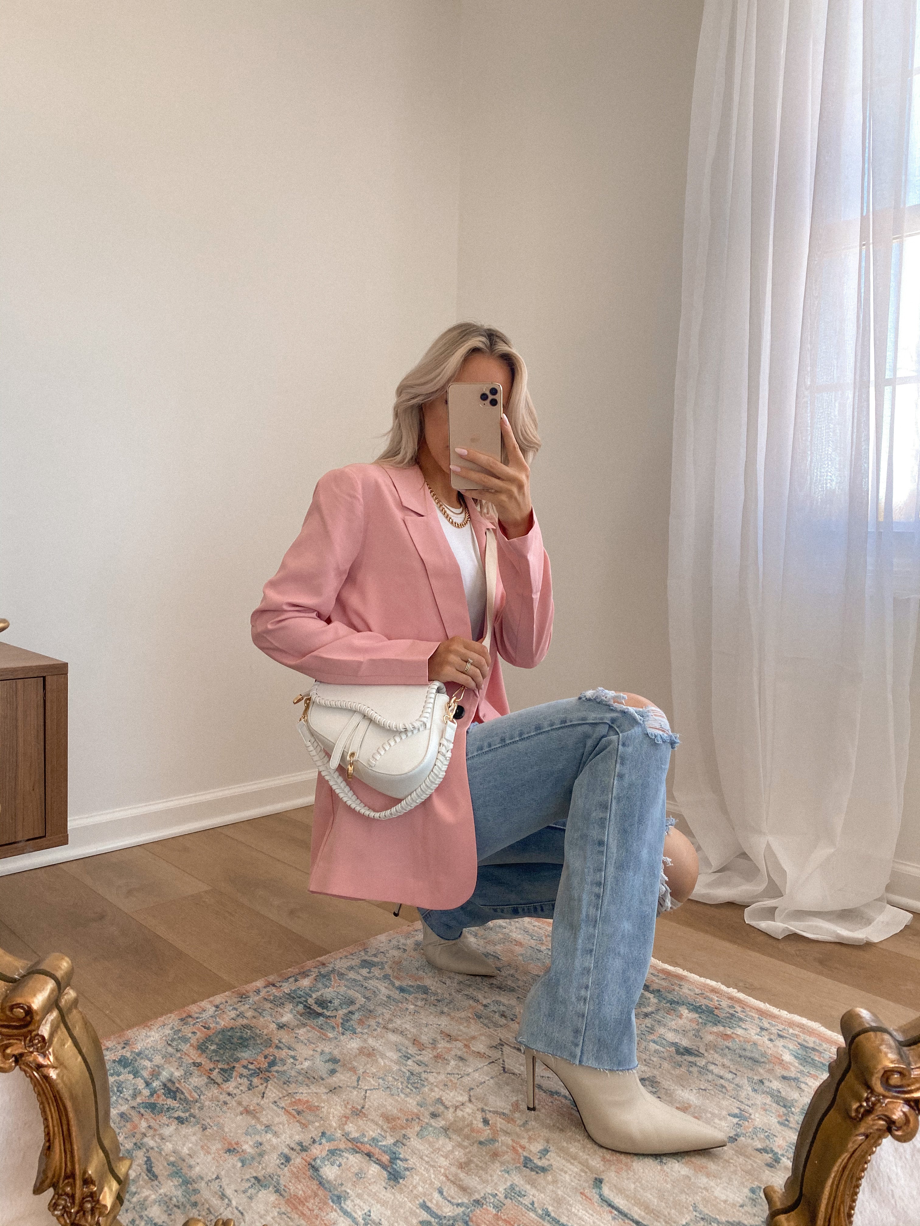 Femni Milano Saddle Bag - White