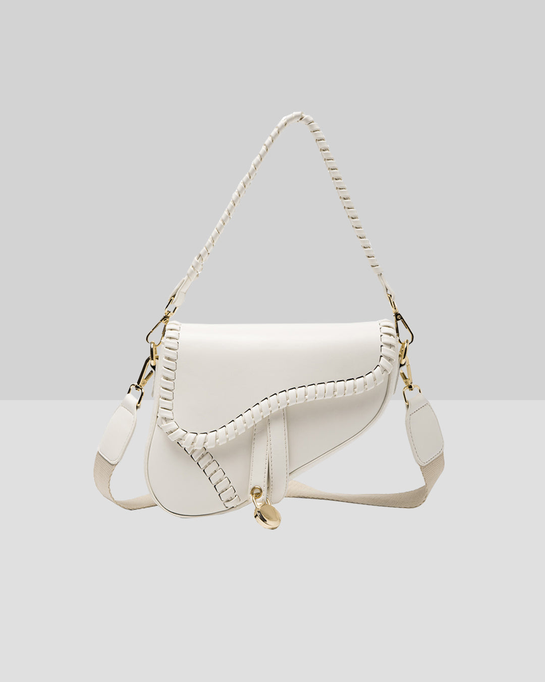 Femni Milano Saddle Bag - White